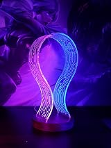 YuanDian Walnut Headphone Stand LED Light USB Powered Gamer Headset Holder view 2