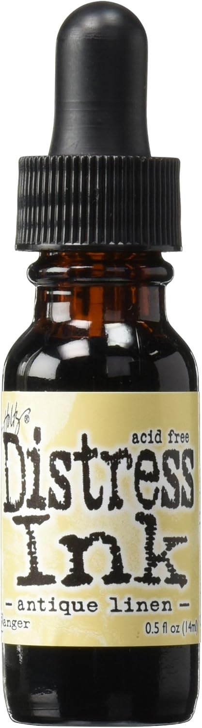 Ranger DRI-19435 Tim Holtz Distress Ink Reinker 1/2-Ounce, Antique Linen