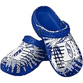 FOCO Mens NCAA College Team Logo Tie Dye Garden Water Sandals Shoes Slipper Clogs with Stap