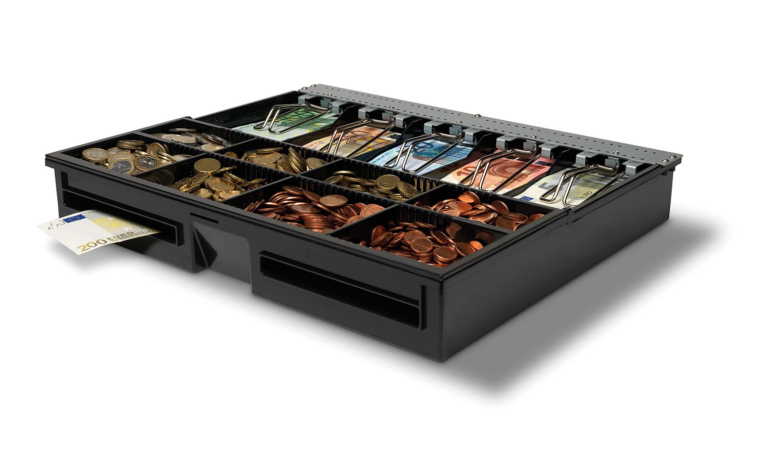 Safescan 4646T Adjustable Tray that Neatly Organises Your Cash Inside Your Cash Drawer - Till Drawer Tray with 5 Note and 8 Coin Slots - Suitable for The Safescan HD-4646S Cash Register Drawer