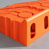 DURHAND 2 Pack Car Ramps 5 Ton Heavy Duty Plastic Vehicle Ramp Orange 91x30x21cm view 6