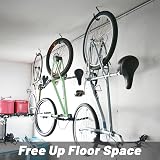 KINGLAKE 8 Pcs Black Bike Hooks Heavy Duty Ceiling Wall Mount Hanger view 5