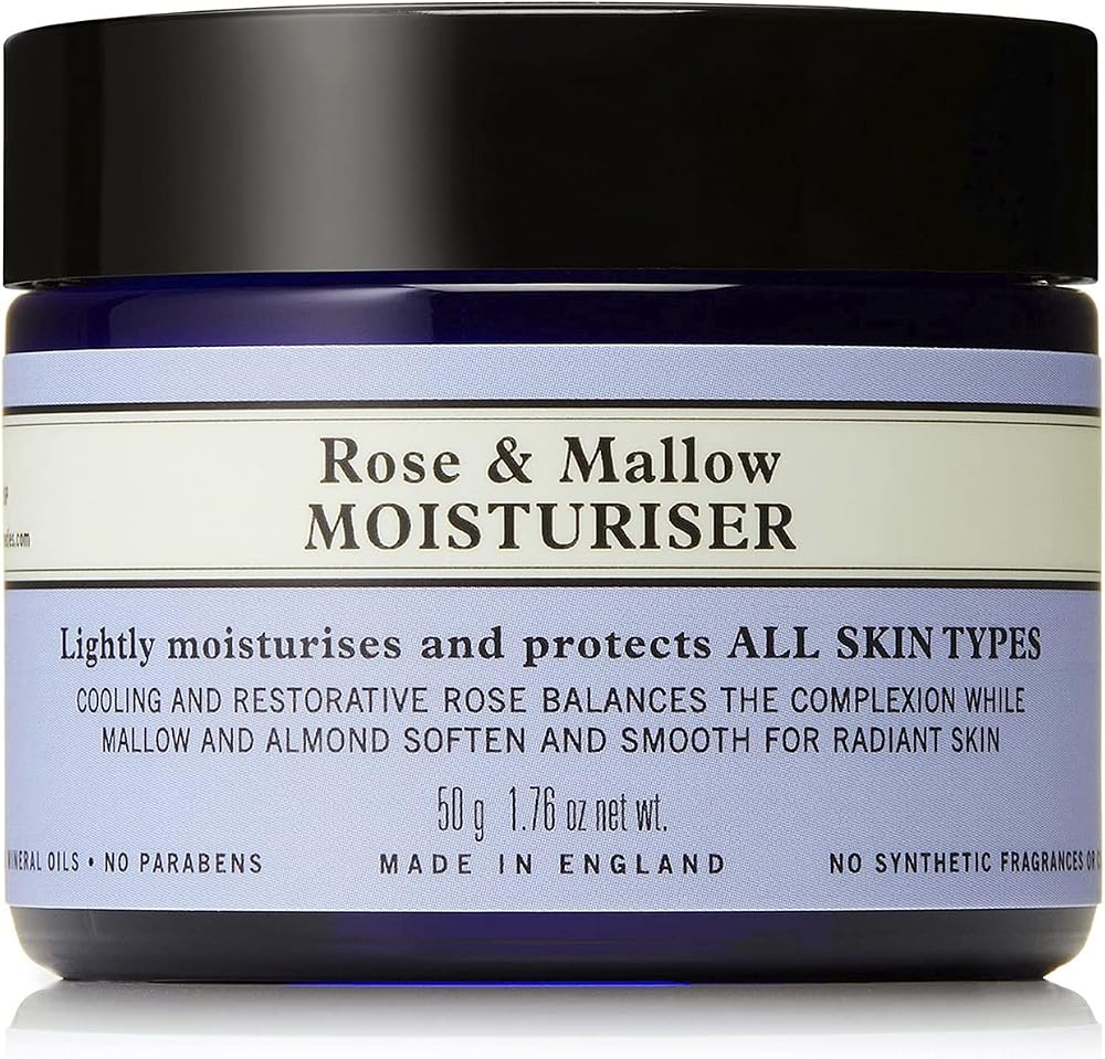 Neal's Yard Remedies Rose & Mallow Moisturiser 50g for All Skin Types Organic