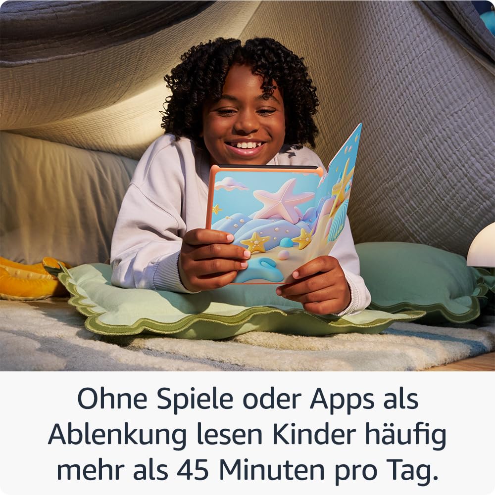 Amazon Kindle Paperwhite Kids (neueste Generation) – Größeres, blendfreies 7-Zoll-Display – Mit Kindle lesen Kinder durchschnittlich mehr als mehr als 45 Minuten – 16 GB – Tiefsee-Design 4