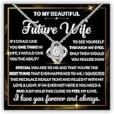 To My Future Wife Necklace Sterling Silver, To My Future Wife Necklace For Christmas, Birthday Gifts For Future Wife, Valentine's Necklace Gifts For Future Wife From Future Husband