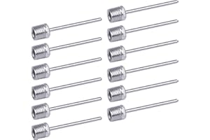 Ball Pump Needle, Stainless Steel Pump Needle, 12 Pack Inflator Needles for Football Basketball Volleyball Beach Ball Rugby