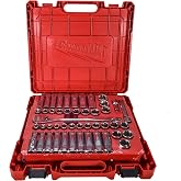 Milwaukee 48-22-9010 47-Piece 1/2 in. Drive Metric and SAE Ratchet and Socket Set with FOUR FLAT Sides