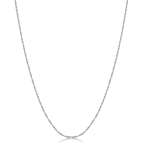 Amazon.com: Kooljewelry Womens Singapore Chain Classic - 10k White