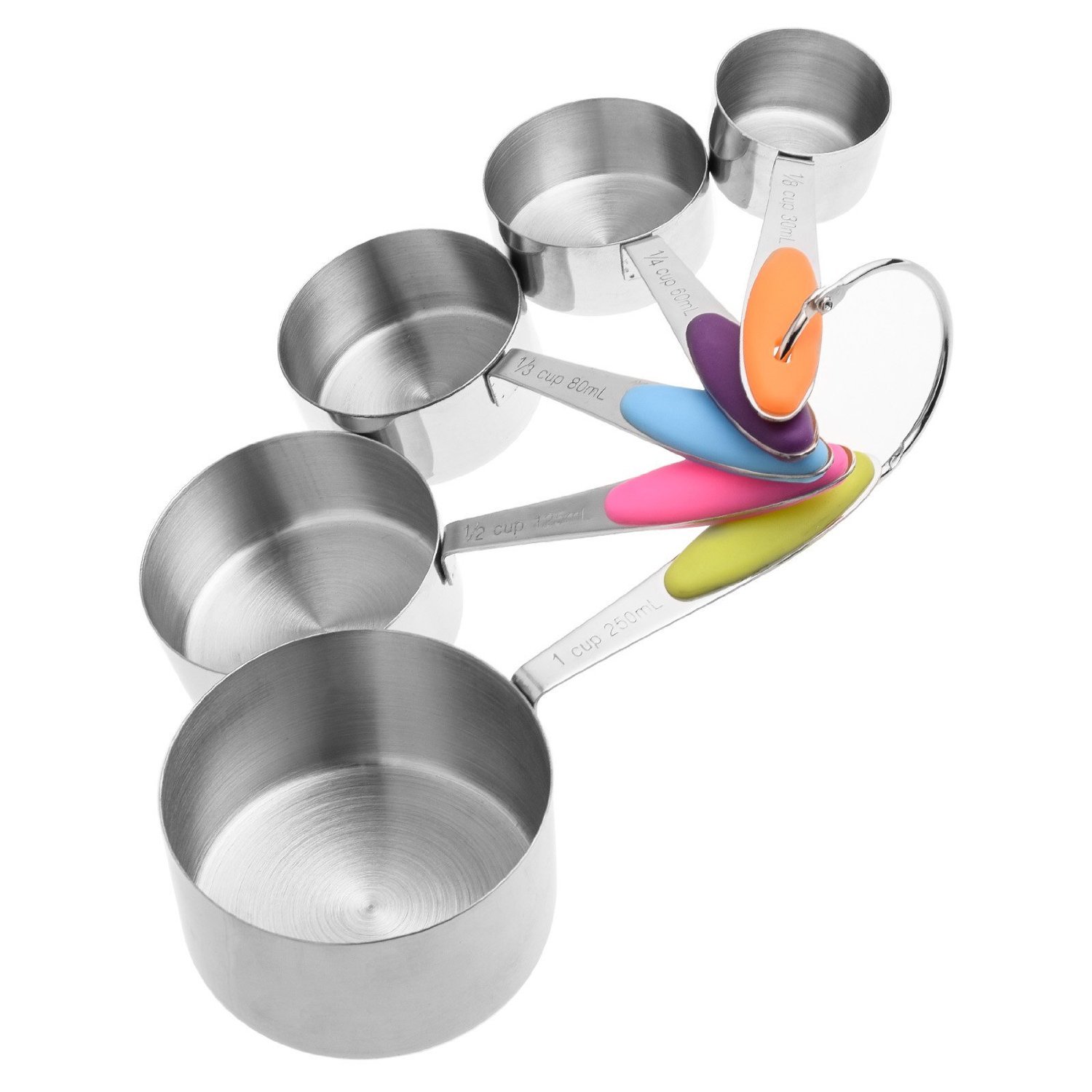 Stainless Steel Metal Measuring Spoons Cups for Kitchen Cooking with Measuring Rulers Buy