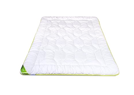 Bettdecke Sommer Steppbett Baumwolle Bamboo Steppdecke leichte Sommerdecke Sommersteppbett für Allergiker weiß 135x200 155x20