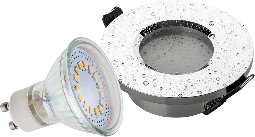 SEBSON® Foco empotrable para baño (IP44), Tipo 10, incl. GU10 bombilla