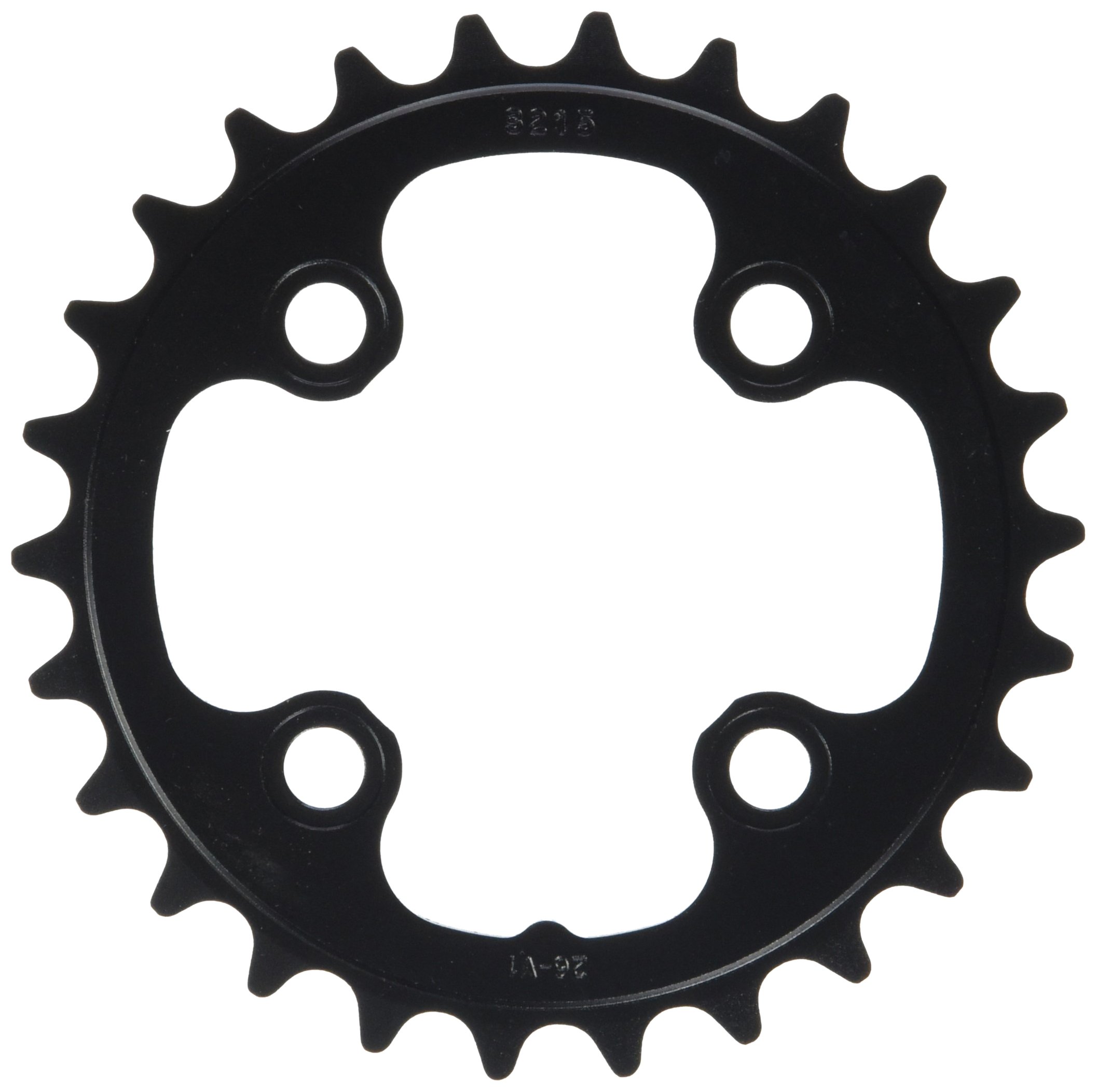 Truvativ Chainring MTB 26T 4 Bolt 64 mm BCD Aluminium Blast Black 3 mm, 11.6215.092.000