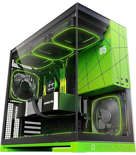 ABK Design Custodia Per PC Da Parete In Acciaio Inox - Case Aperto Per PC Gaming ATX (69x53x3 Cm) - 3