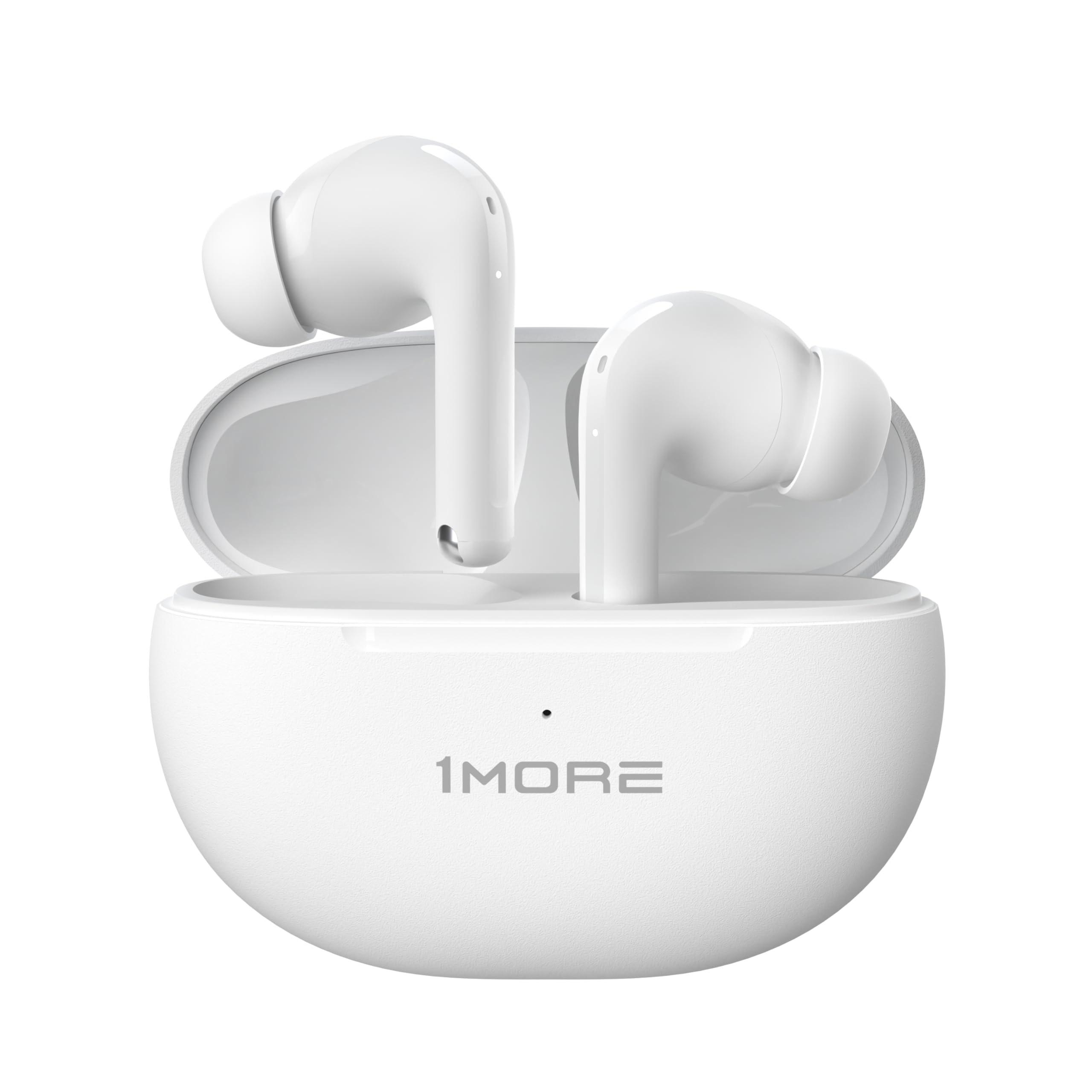 1MORE TWS Q20, Wireless Earbuds with Bluetooth 5.3, Lightweight Wireless Headphones, Headphones with ANC, 4 Microphones and AI ENC for Clear Calls, Low Latency Gaming Mode, 30H, White
