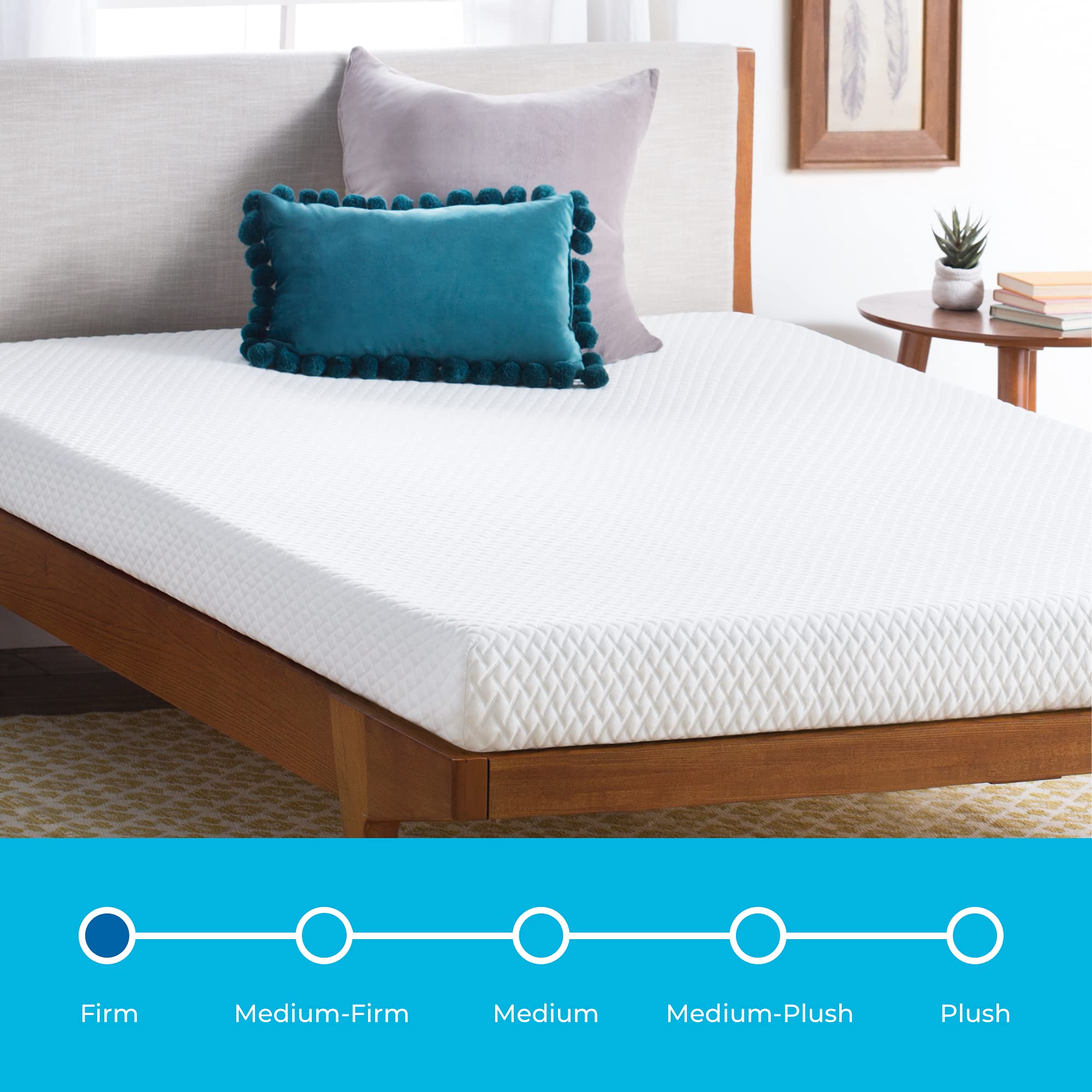 Linenspa 5 Inch Gel Memory Foam Mattress, Firm Mattress, Low Profile Bed Full 5 Inch Mattress
