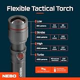 NEBO 450 Flex Rechargeable Flashlight Torch Camping Hiking Survival 450 Lumens view 6