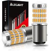 AUXLIGHT 2057 1157 2357 7528 2057A 1157A 2357A LED Bulbs Amber Yellow, Ultra Bright 60-SMD LED Replacement for Blinker Lights, Turn Signal/Parking or Running Lights, Brake/Tail Lights (Pack of 2)