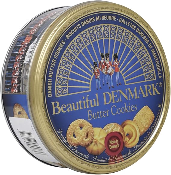 Danish Butter Cookies 150g Tin (pack Of 24) Amazon.co.uk Grocery