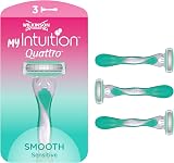 Wilkinson Sword myIntuition Smooth Sensitive Quattro Women's Disposable Razors view 1