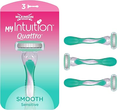 Wilkinson Sword myIntuition Smooth Sensitive Quattro Women's Disposable Razors