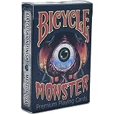 Bicycle Playing Cards Monster: Custom Artwork Poker Cards Deck, Mythical Creatures Theme, Classic Air-Cushion Finish, Collector's Item, Perfect for Pokeno, Canasta, and Bridge Games