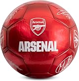 Hy-Pro Arsenal F.C. Classic Signature Football Size 5 Metallic Red view 4