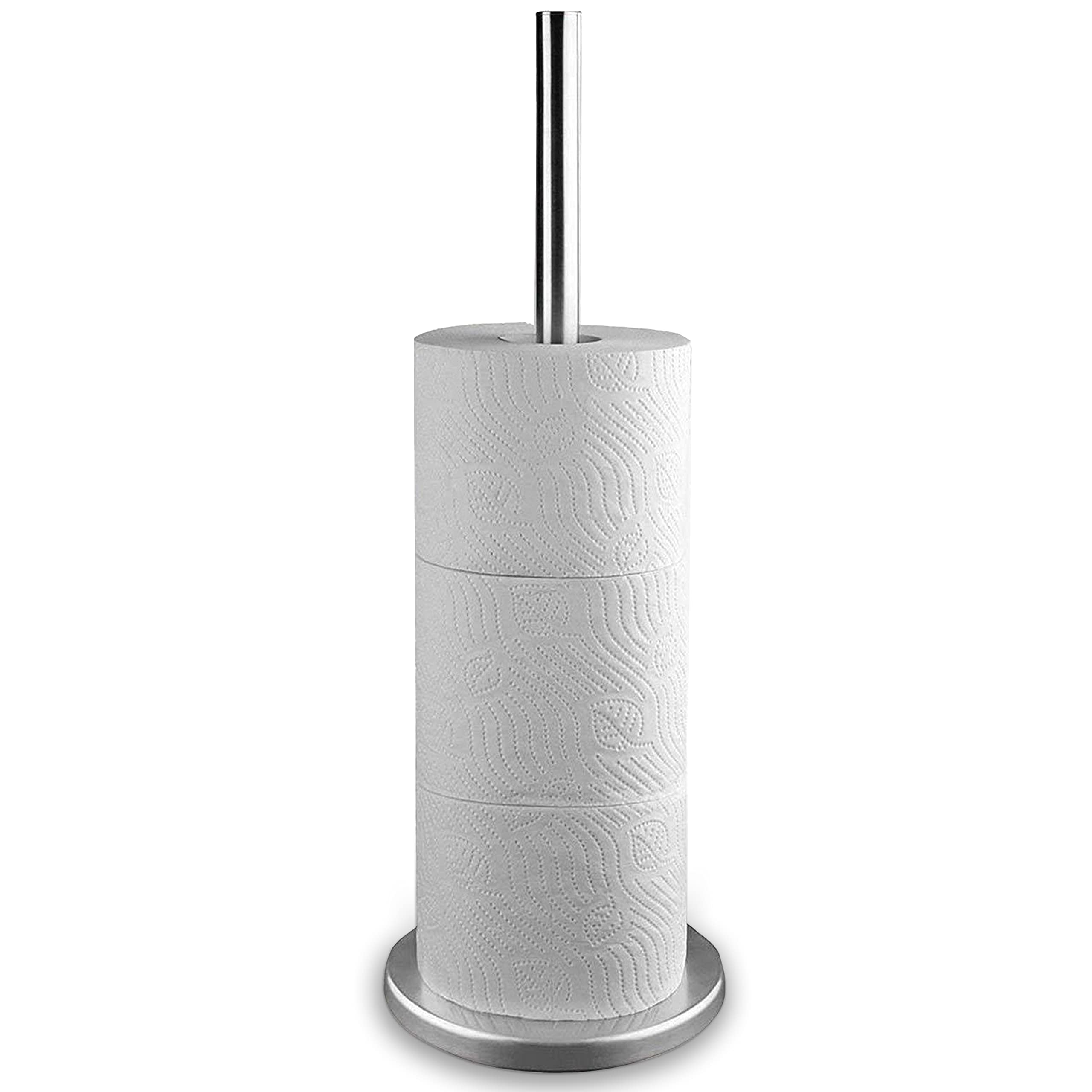 Self Import Agencies Home & Style Toilet Paper Roll Holder in Colour Box Standing Silver