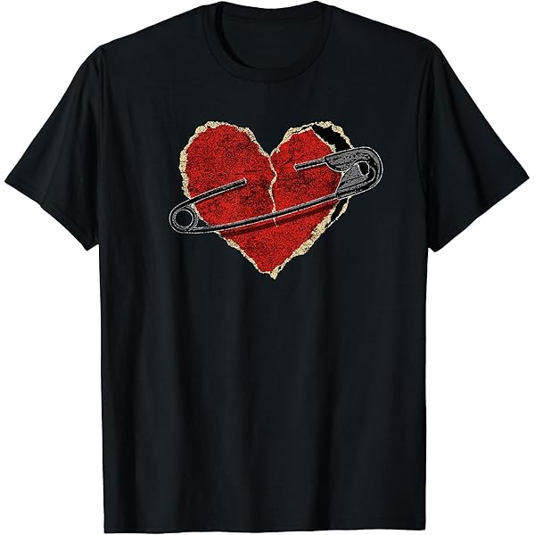 Amazon.com: Safety Pin Heart - Punk Rock - Emo - Valentine's Day V