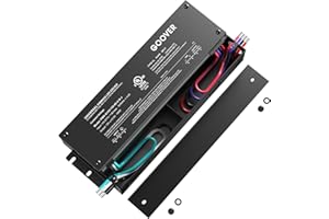 GOOVER 150W Dimmable LED Driver, AC 100V-277V to DC 12V Transformer, 5-in-1 Dimming: ELV/MLV/TRIAC / 0-10V / 1-10V / 10V PWM/Potentiometer, Waterproof IP67 and UL Listed