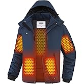 joohoo Graphene Heated Jacket for Men with Rechargeable Battery Pack Included