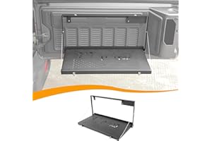 Hoolcar for JL Tailgate Table Compatible with Jeep Wrangler JL JLU 2018-2024 Rear Door Foldable Table Cargo Shelf Storage Rack, Support up to 75lb Storage Cargo Luggage Holder Carrier