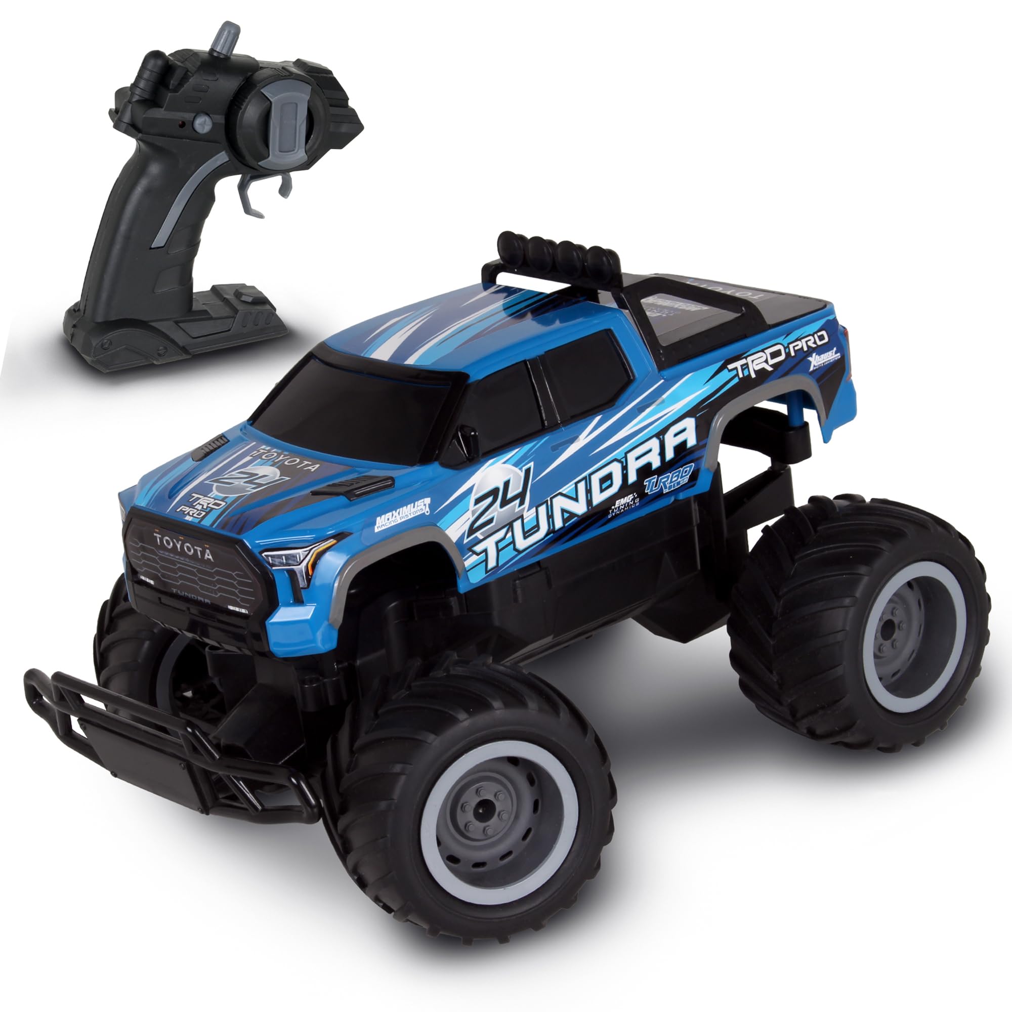 Photo 1 of *parts only* Mean Machines: RTR RC - Toyota Tundra - Blue - 2.4 Ghz High Performance for Donuts & Wheelies, Turbo Boost, Ready-to-Run Radio Controlled Vehicle * does not work*