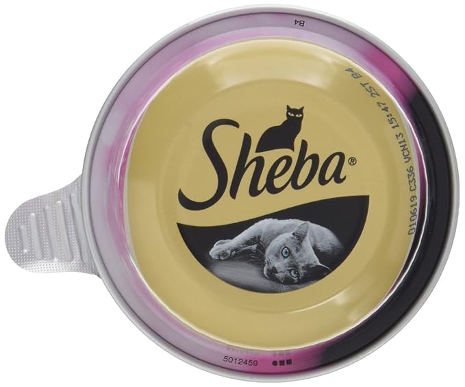Sheba Feine Filets – Getreidefreies Nassfutter für Katzen als besonderer Snack – Saftige Filets aus Meeresfrüchten – 24 x 80g Katzennahrung in der Schale