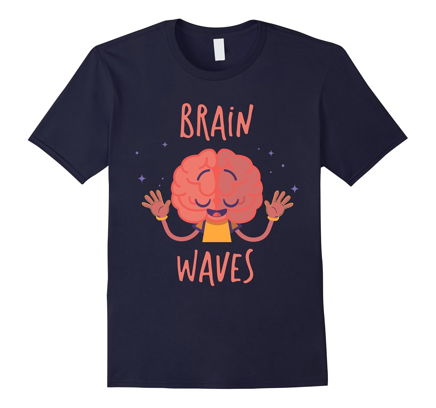 Brain Waves T-Shirt Funny Biology Tee-Rose