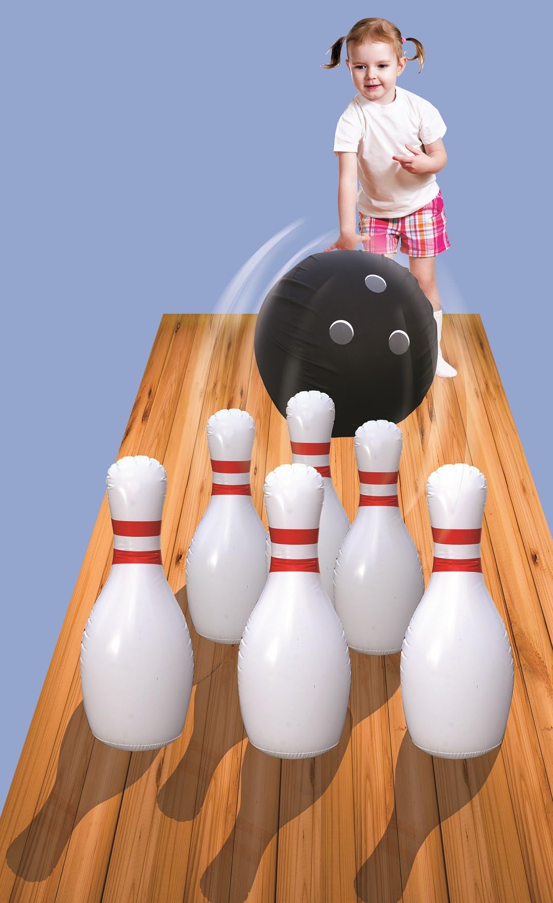 Blysh Inflatable Bowling Set. Giant Jumbo Size Toys for Kids and Adults. Outdoor Lawn Party / Beach Game and Indoor Use. Fun for The Whole Family
