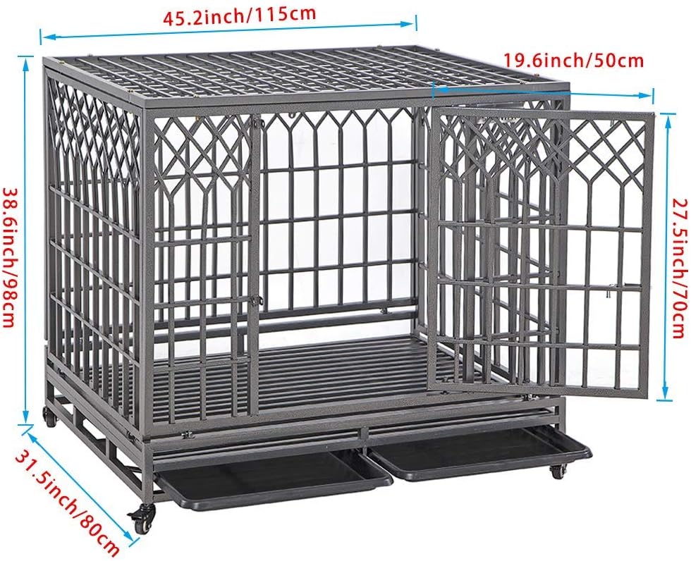 heavy duty metal dog cage