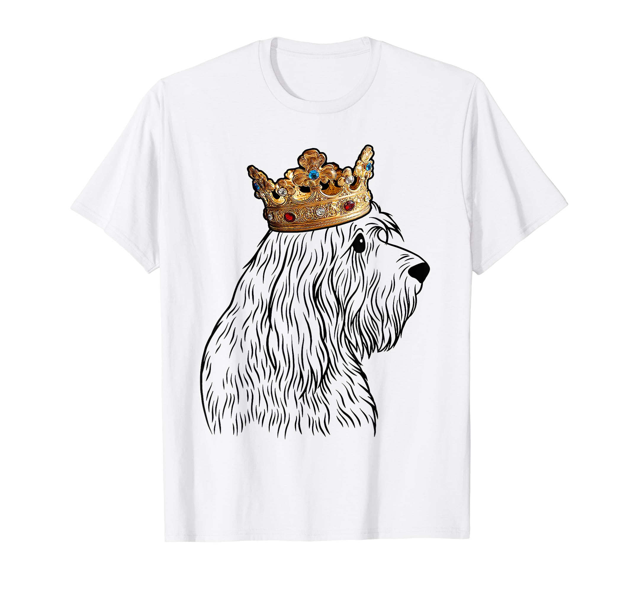 Otterhound Dog Wearing Crown T-Shirt