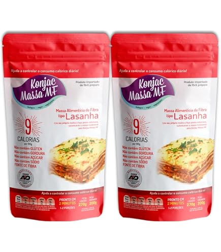 Macarrão Konjac Massa MF Zero Carboidrato Espaguete 2 Unidades
