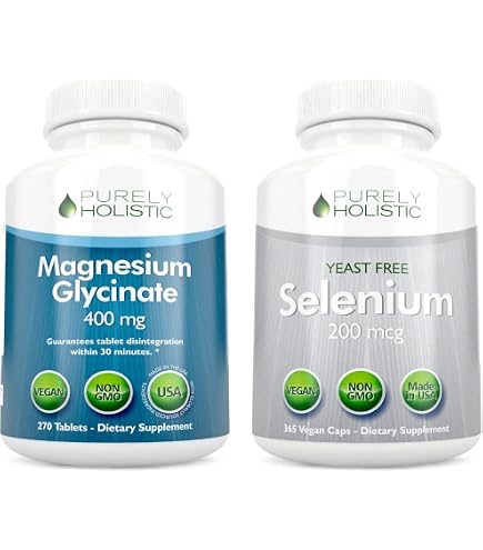 Amazon.com: Purely Holistic Magnesium Glycinate 400mg + Vitamin C