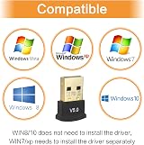 Haisheng 5.0 Bluetooth USB Adapter Dongle Receiver Transmitter for PC Windows view 4