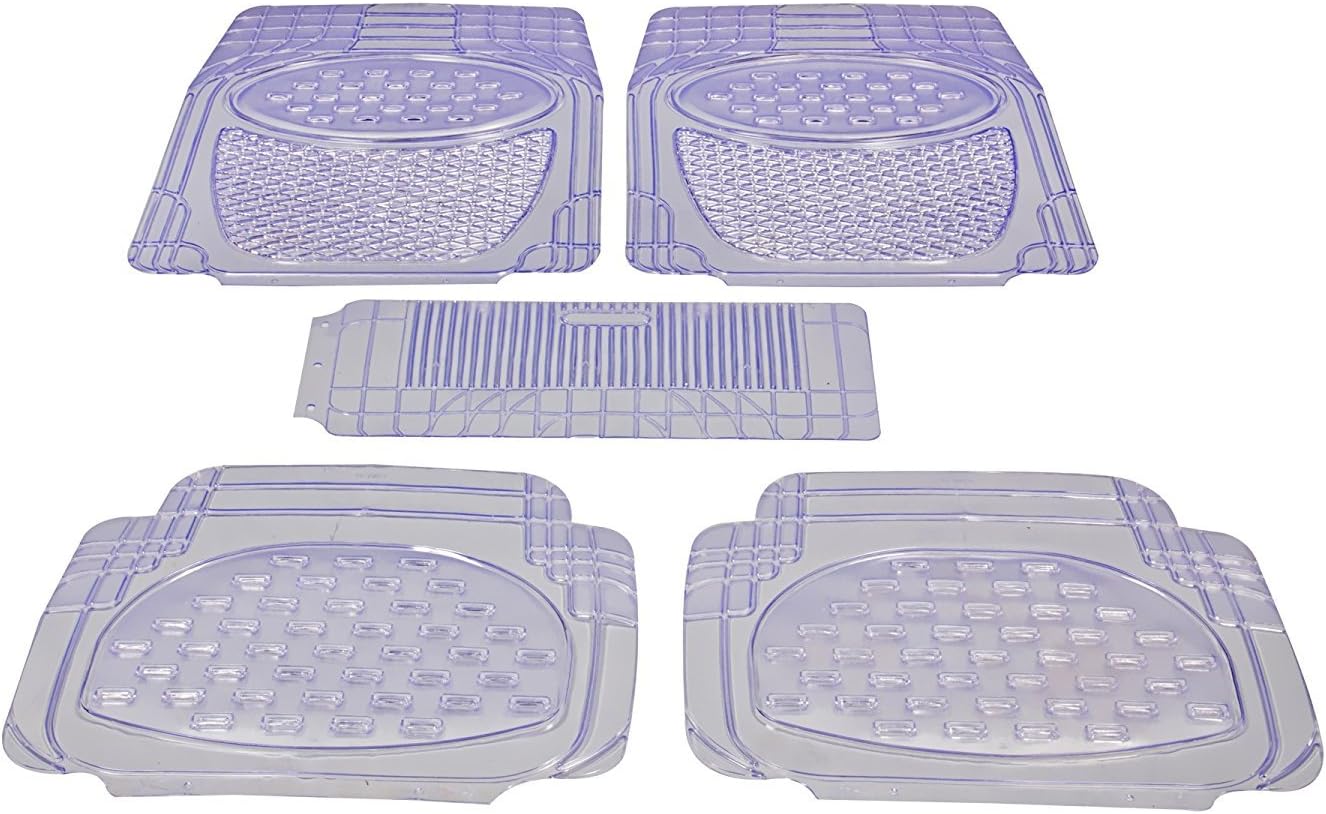 Medetai Heavy-Duty 5pc PVC Rubber Transparent Car Mat for Toyota Land Cruiser Prado