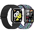 Tiptops Bands Compatible with Redmi Watch 4 /Xiaomi Mi Smart Band 8 Pro/Xiaomi Smart Band 9 Pro Replacement Strap for Women Men, 2 Pack
