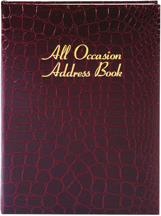 All Occasions Address Book Black Office Products