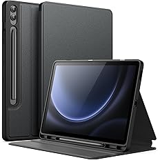 JETech Case for Samsung Galaxy Tab S9 FE+ / S9 FE Plus 12.4-Inch with S Pen Holder, Slim Folio Stand Protective Tablet Cover,