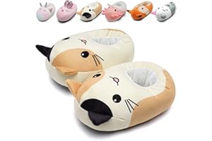 IceUnicorn Toddler Slippers Kids Cute Funny Animal House Shoes Girls Boys Christmas Fluffy Bedroom Indoor Slipper, Cat, Bunny, Unicorn, Axolotl, Fox