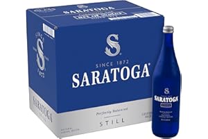 Saratoga Natural Spring Water - 28 oz. (Non-Carbonated, Pack of 12)