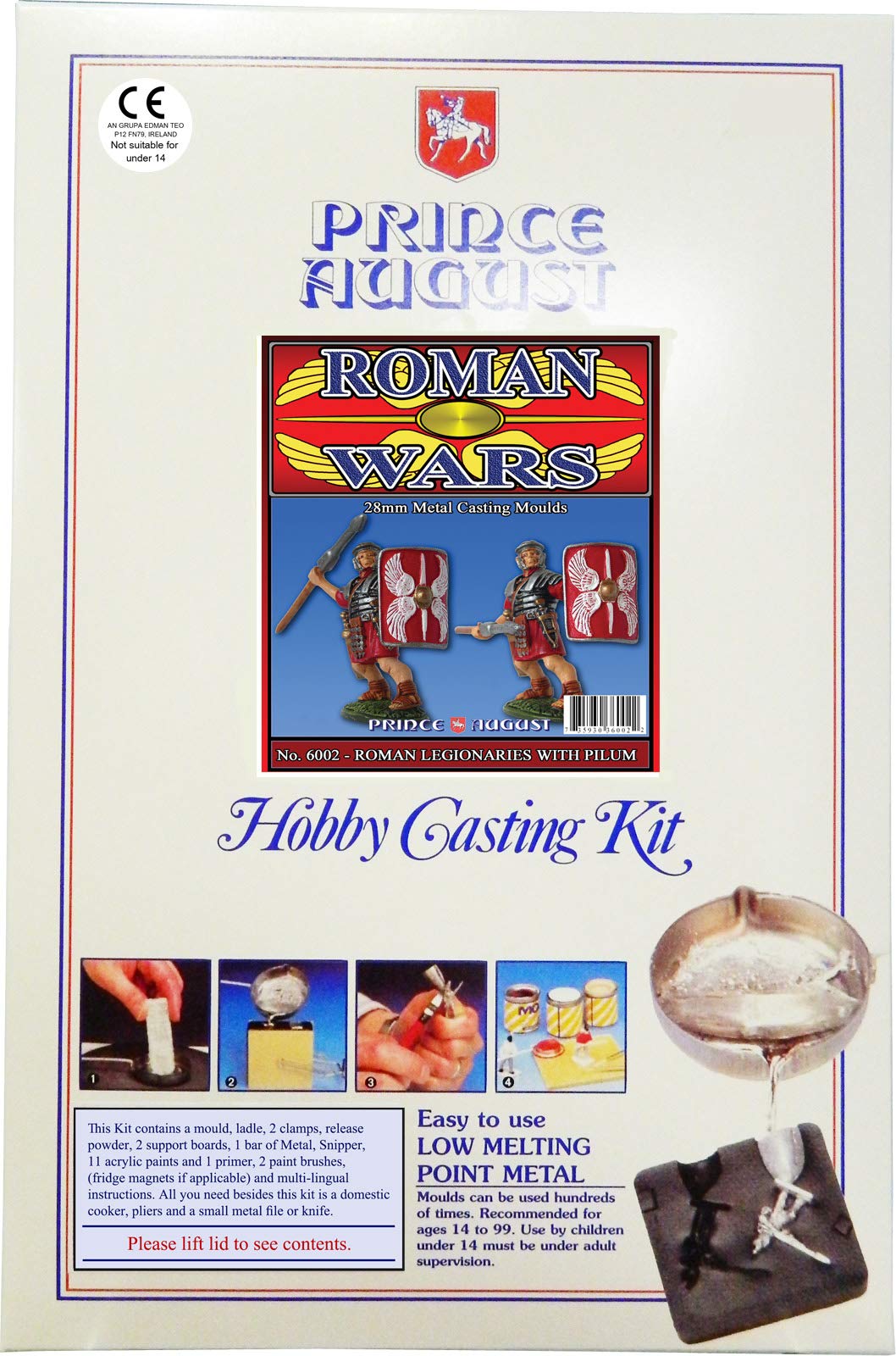 Prince August Hobby Metal Casting Starter Kit - Roman Legionaries PA136002