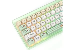 iTastatur PBT Keycaps for 60% Mechanical Keyboard - 139 Keys, Dye-Sublimation Cute MOA Profile Custom for Cherry MX Switches 