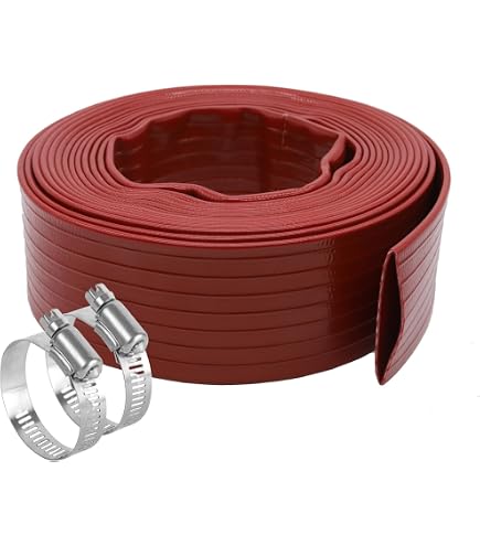 Sigma 1" X 300' PVC Layflat Agricultural Discharge Hose With Pin Lug Coupling
