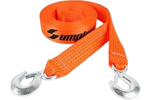 SUMPLUCT Heavy Duty Tow Straps with Hooks 2 x 20 ft,20000 lbs Nylon Kinetic Recovery Rope Kit for Vehicles Trip Acessories,Cable for Truck Car,Tree Farm Storage Cleaning,Securing Pull Strap with Hook